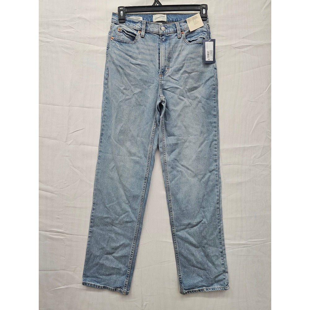 Universal Thread Womens Highest Rise Vintage Straight Jeans Light Wash 6L New